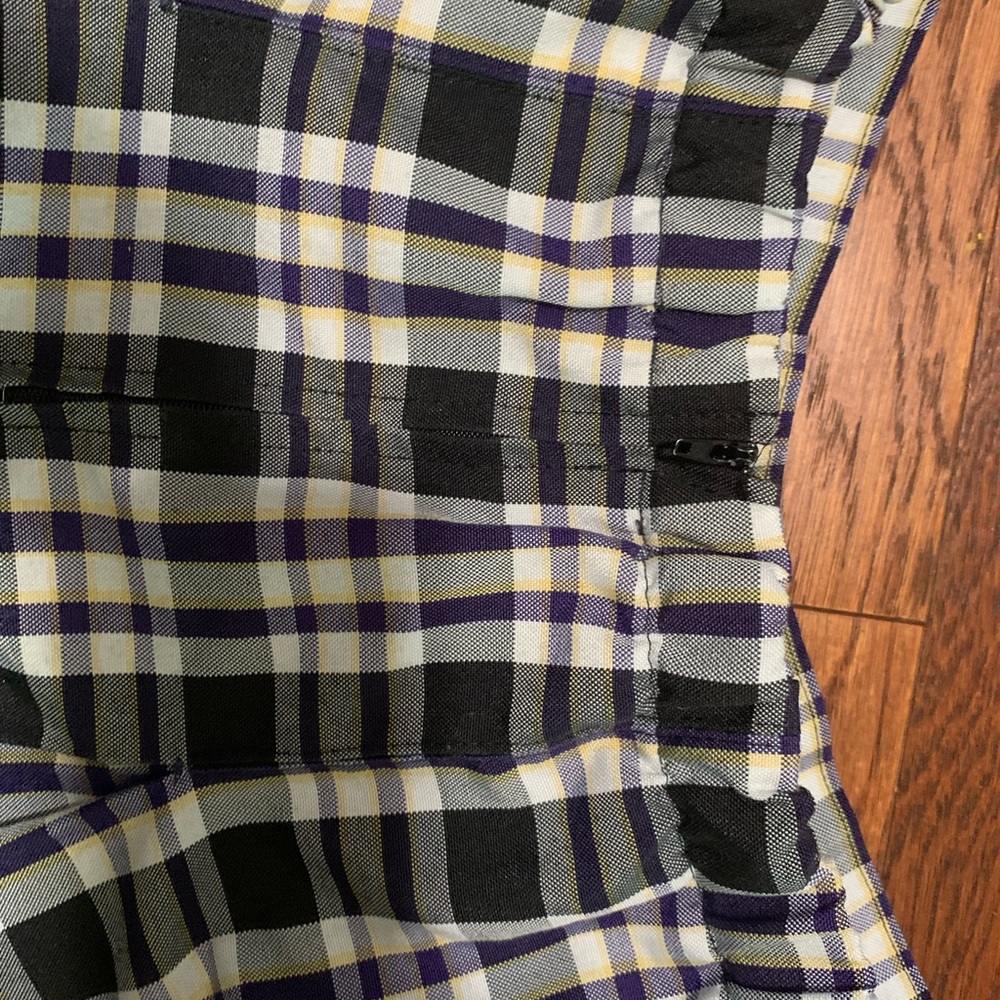 Plaid Skirt with Zipper